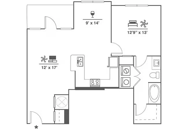 1x1 A2E 8108 floor plan